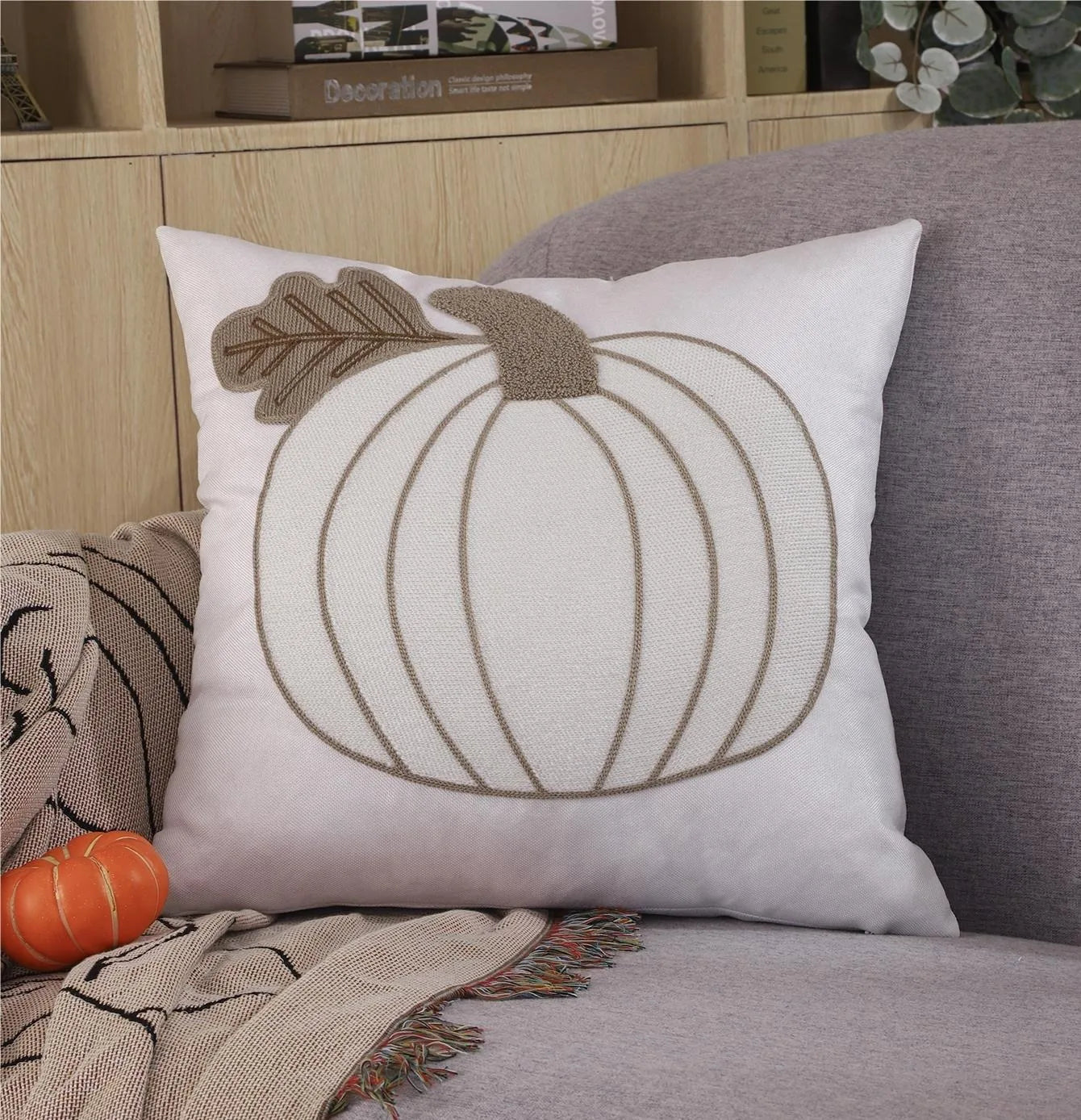 Autumn Pumpkin Cushion Cover