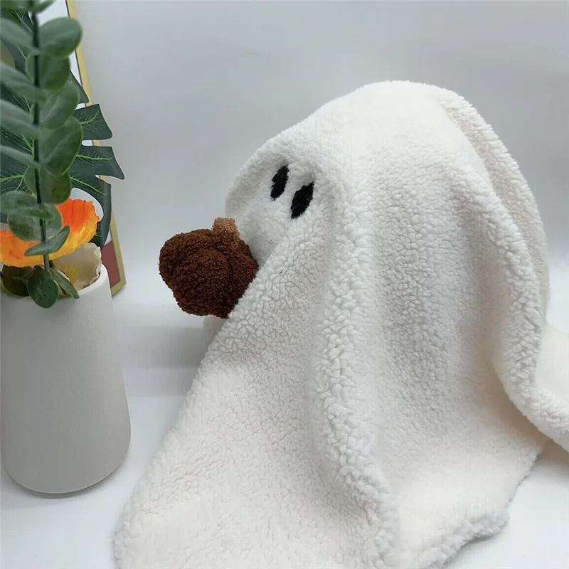 Ghost with Pumpkin Plush Pillow