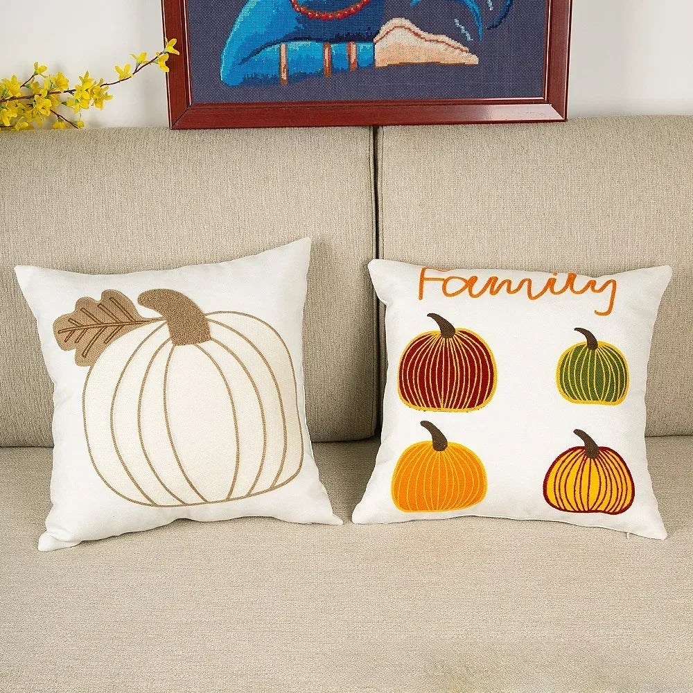 Autumn Pumpkin Cushion Cover