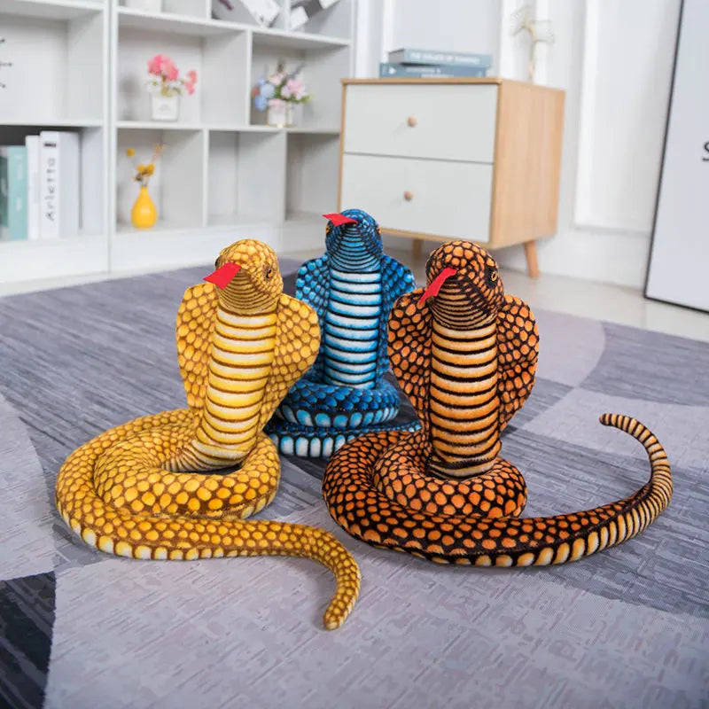 Plush Cobra Snake Pillow