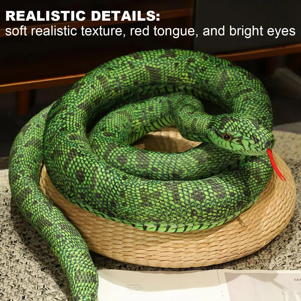 Realistic Giant Python Plush Pillow