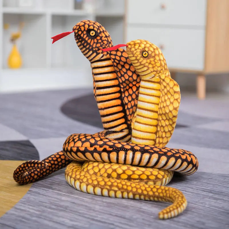 Plush Cobra Snake Pillow