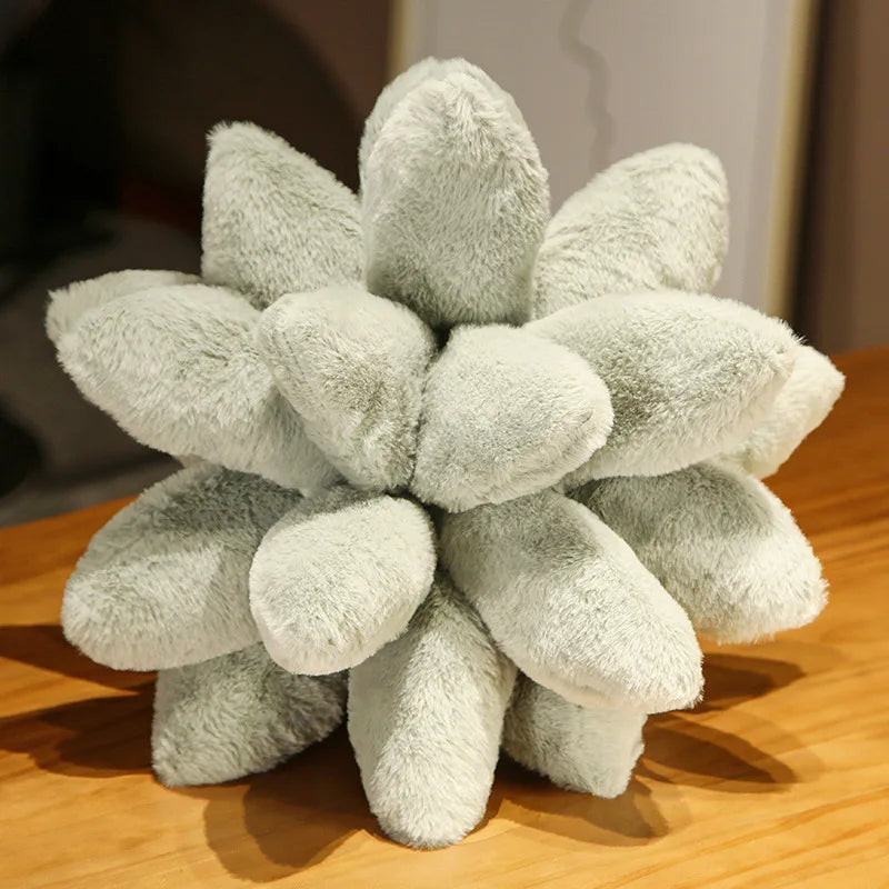 25/45cm Lifelike Succulent Plants Plush Toys Soft Doll Stuffed Green Potted Flowers Pillow Chair Cushion for Girls  Gift