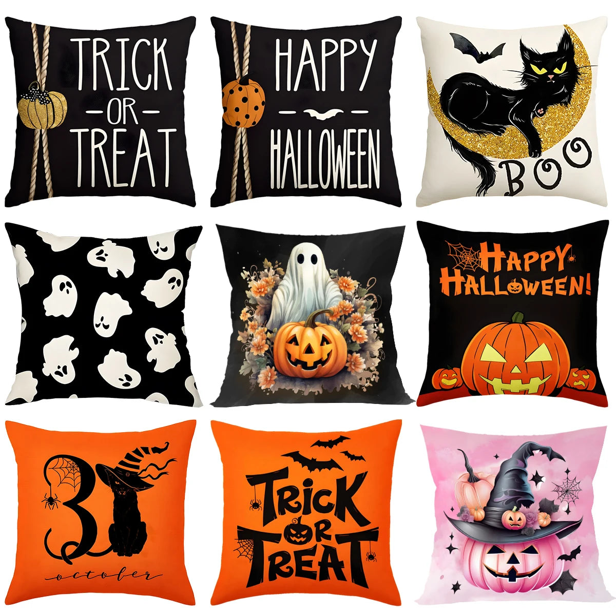 Happy Halloween Party Decorations Pillowcase