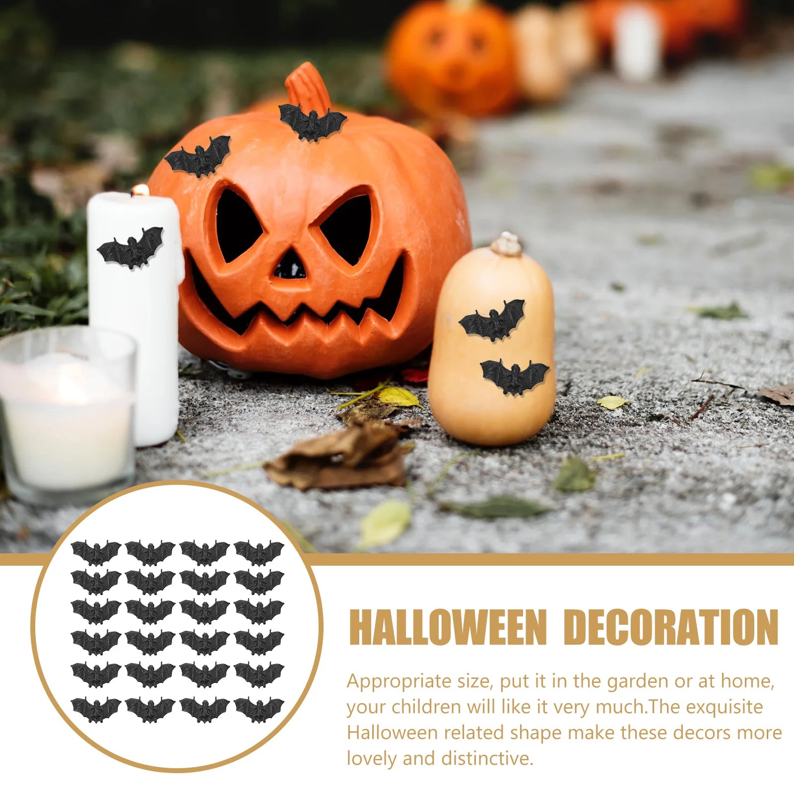 Mini Bat Halloween Decor