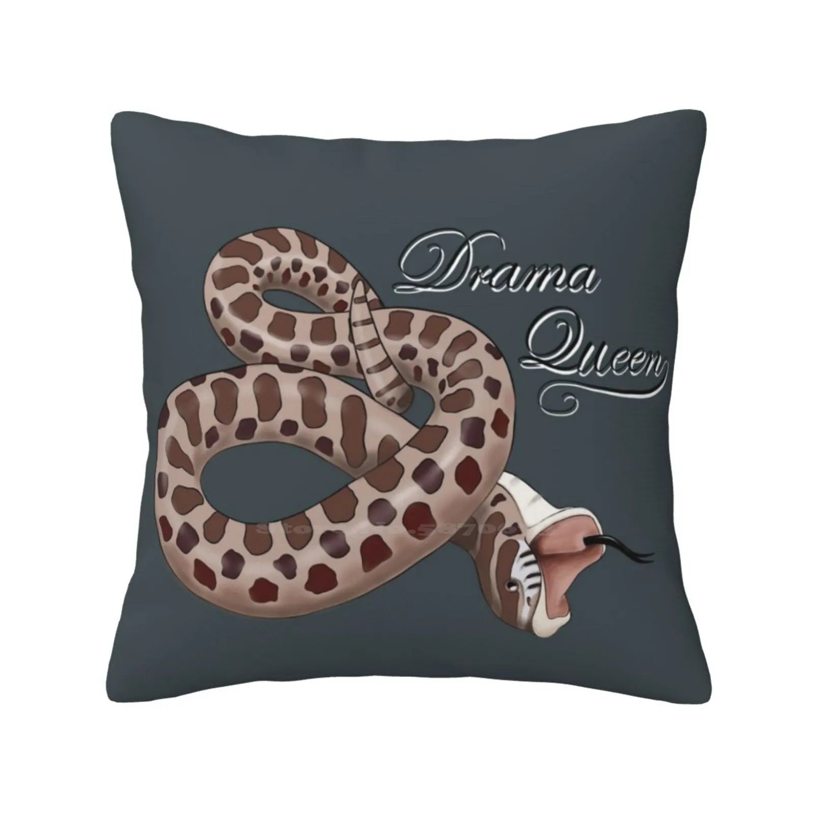 Drama Queen of Snake Pillow Cover