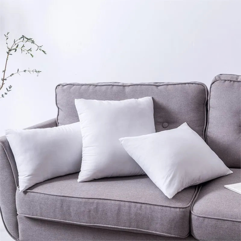 white throw pillows