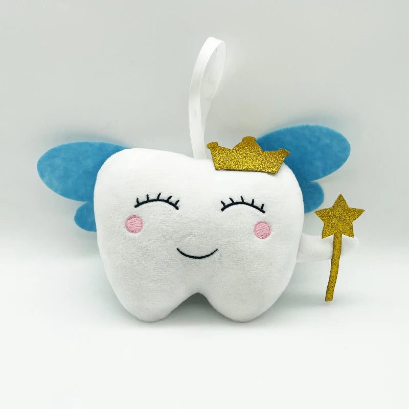 TreasuringU Tooth Fairy Plush Toys Cartoon Soft Stuffed Tooth Dolls Cute Car House Pillow Birthday Gift for Children Kids