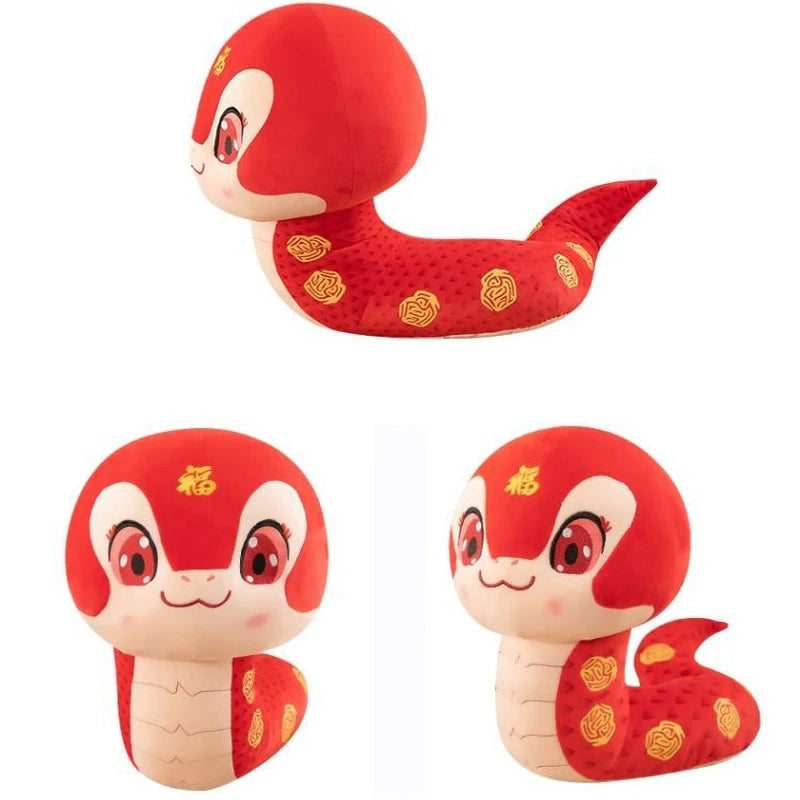 Lucky Snake Plush Pillow