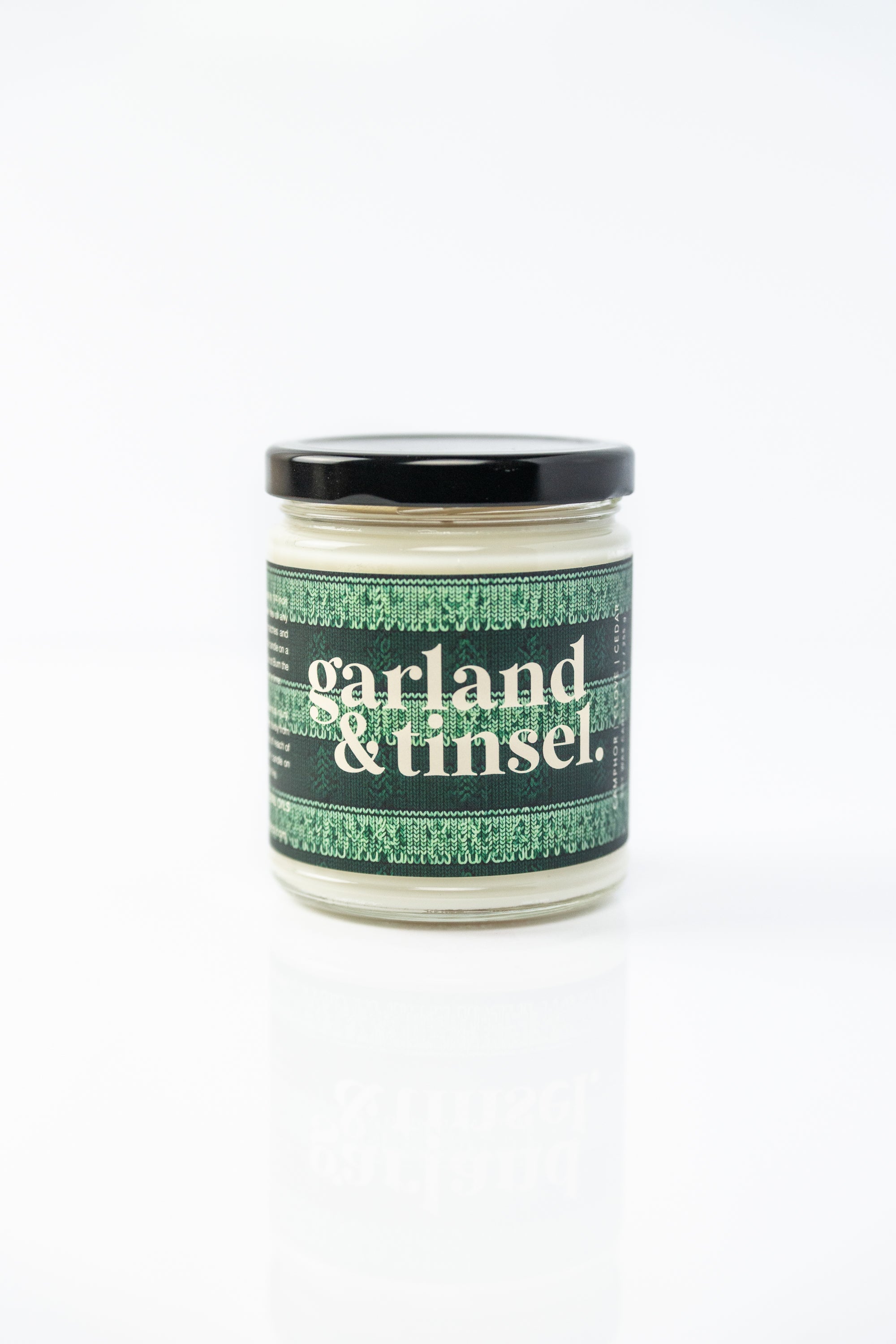 Garland and Tinsel Handmade Holiday Soy Candle 9oz