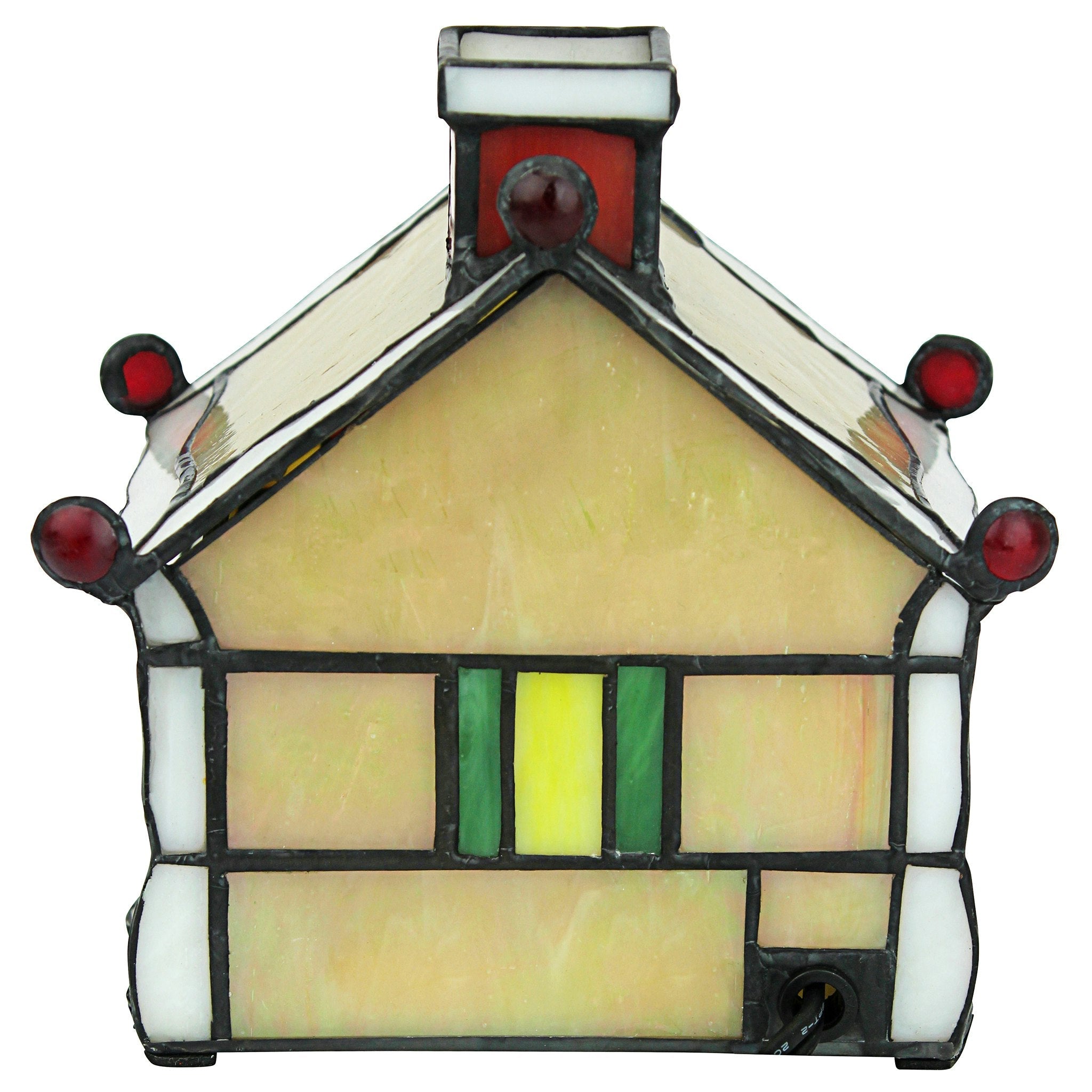 Christmas Gingerbread House Stained Glass Lamp Illuminated Sculpture