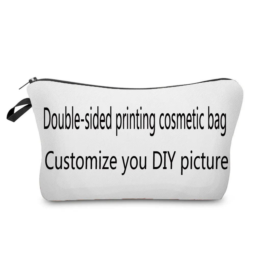 Halloween Skull Printed Cosmetic Bag