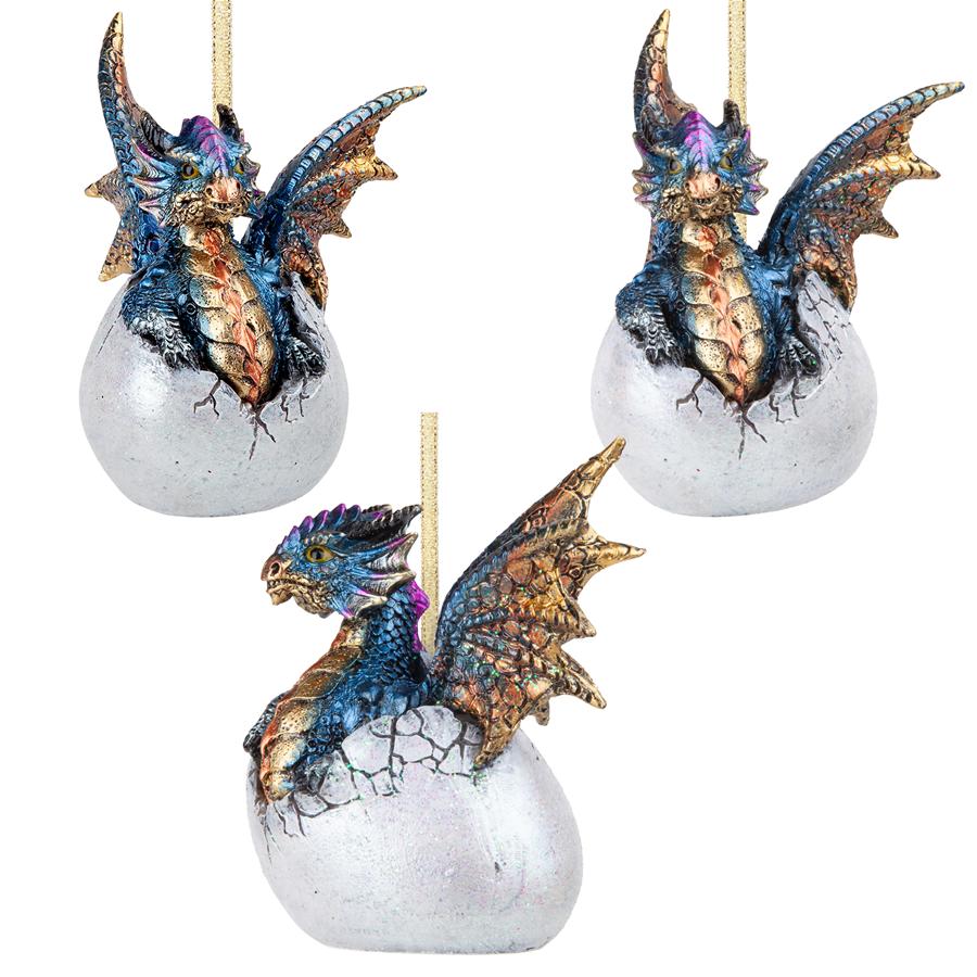 Hard Boiled Dragon Hatchling Holiday Ornament