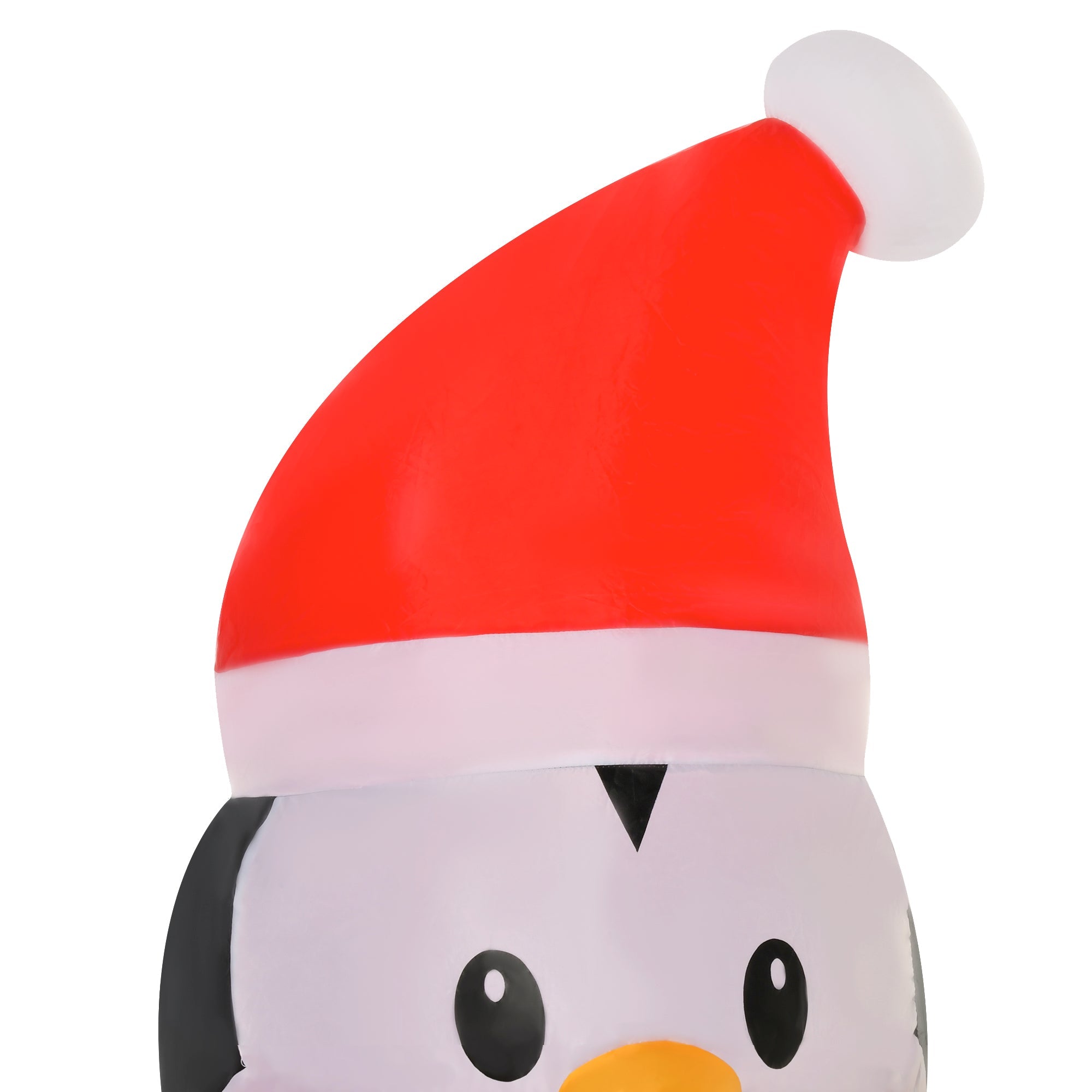 6ft Penguin Wearing Christmas Sweater, Blow-Up Yard Decor with LED Lights Display