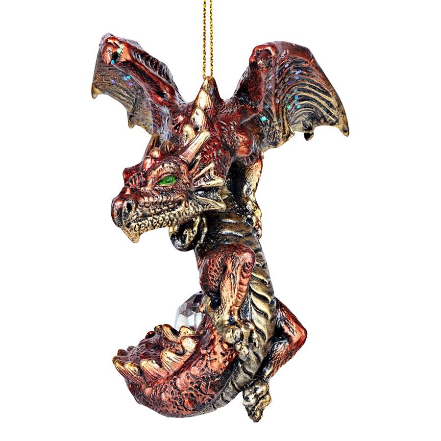 Christmas Light Protector Dragon 2021 Gothic Holiday Ornament: Each