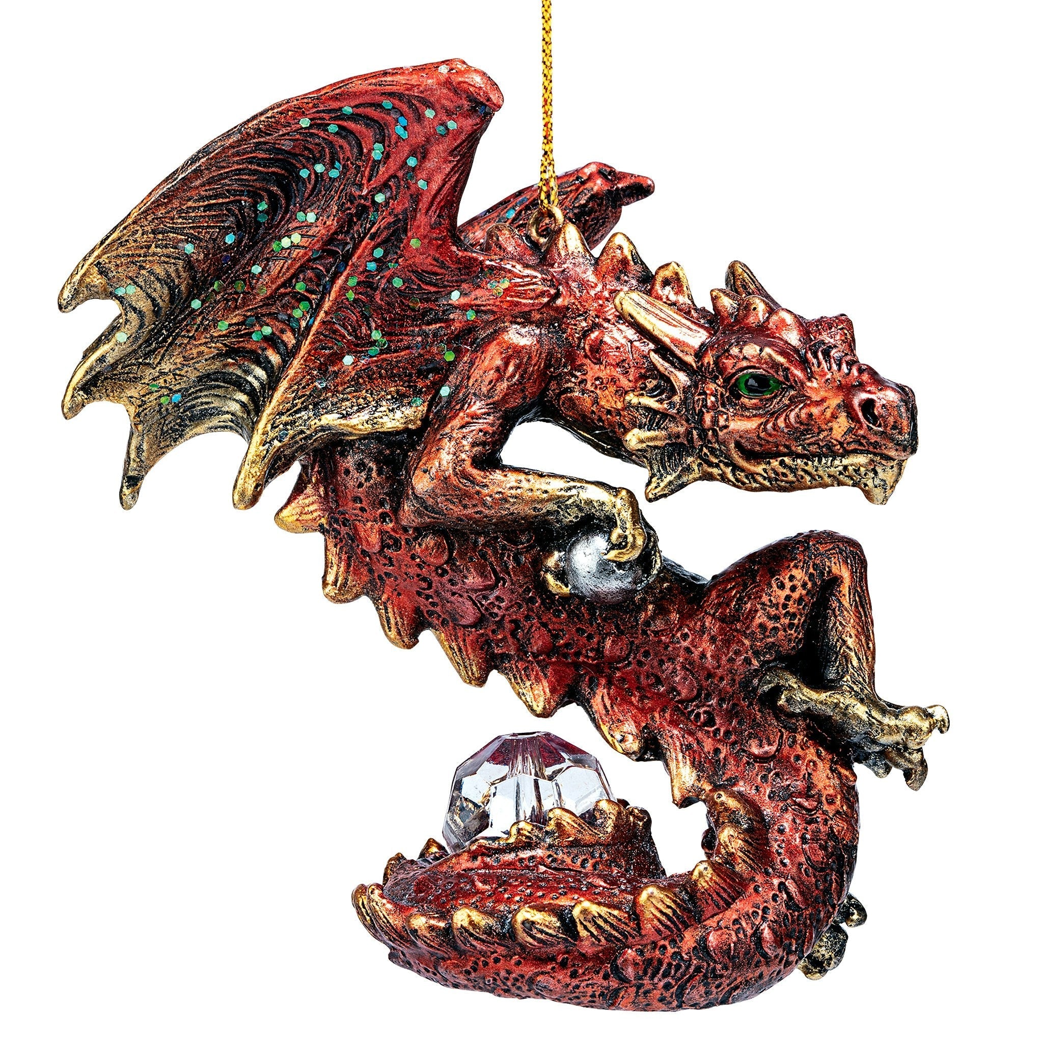 Christmas Light Protector Dragon 2021 Gothic Holiday Ornament: Each