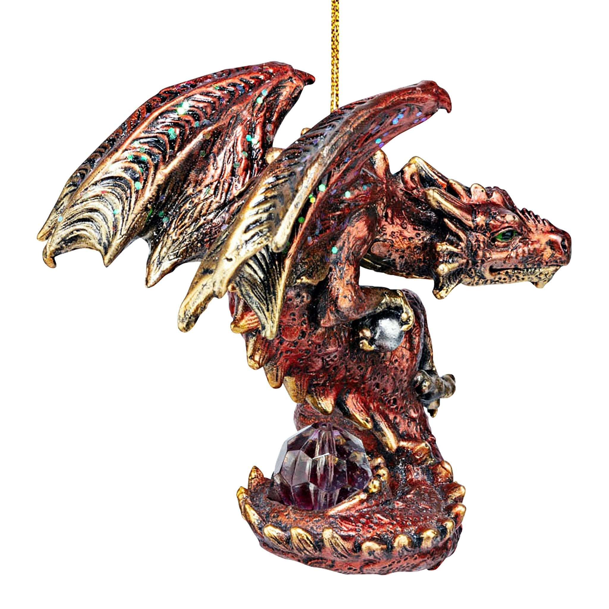 Christmas Light Protector Dragon 2021 Gothic Holiday Ornament: Each