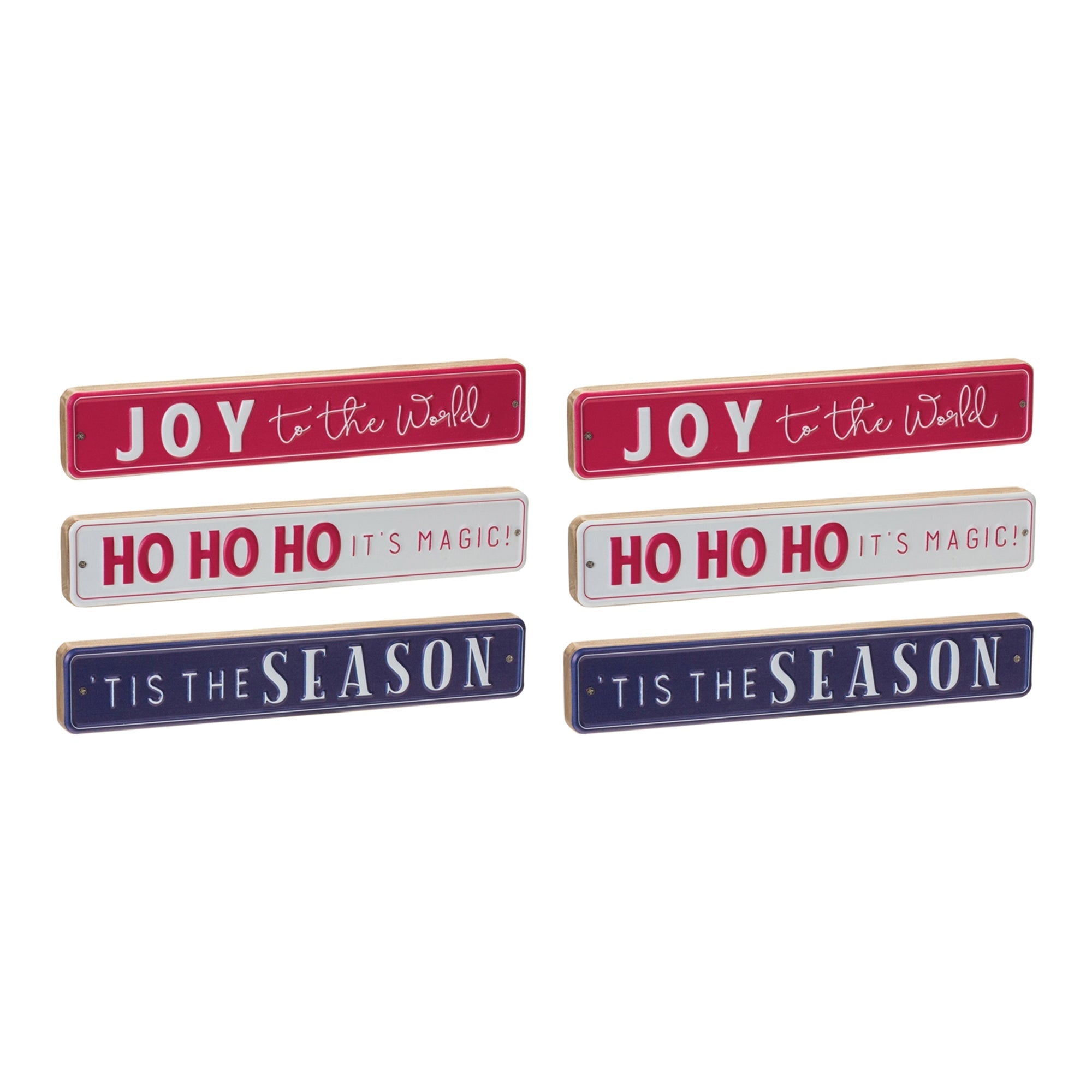 Christmas Sentiment Sign (Set of 6)