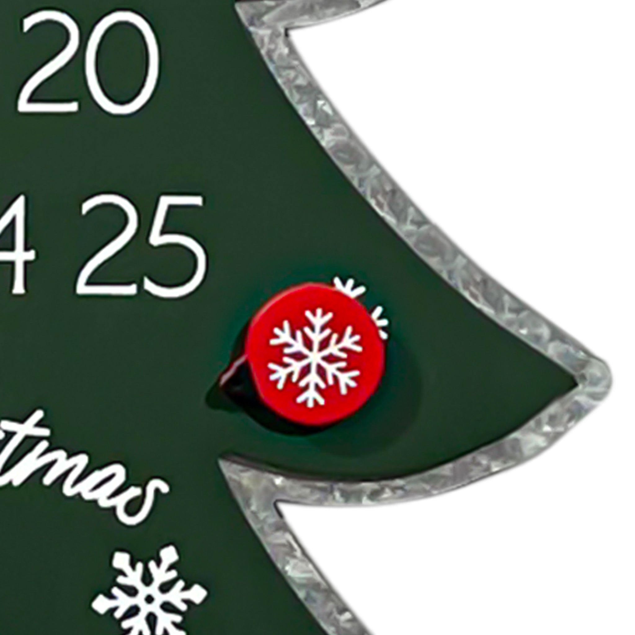 Christmas Tree Countdown Wood and Metal Advent Calender