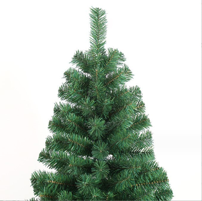 8ft Artificial Christmas Tree Full Natural Spruce PVC Fir Tree Foldable Metal Stand Unlit Green