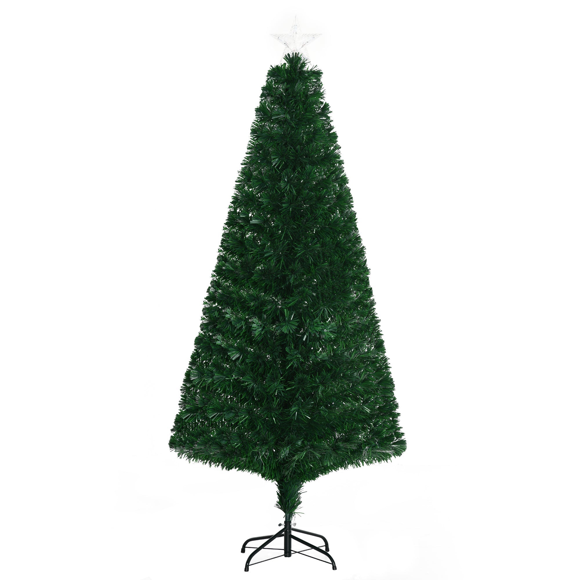 6' Tall Douglas Fir Pre-Lit Artificial Christmas Tree , 24 Multi-Color LED Lights