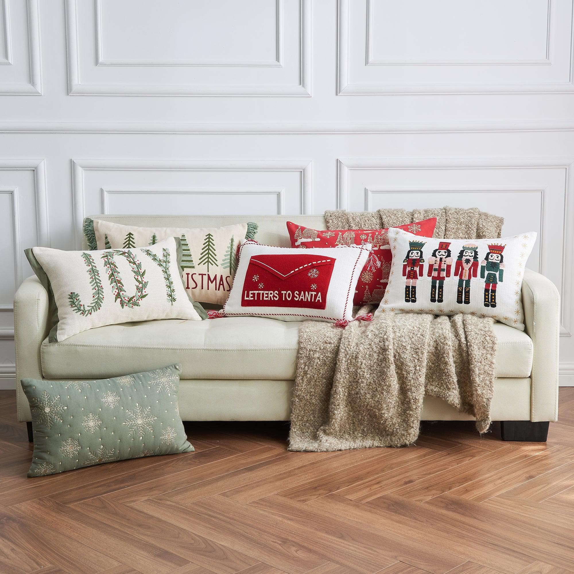 Holiday Throw Pillow - Jubilee Collection- 9 Styles Available