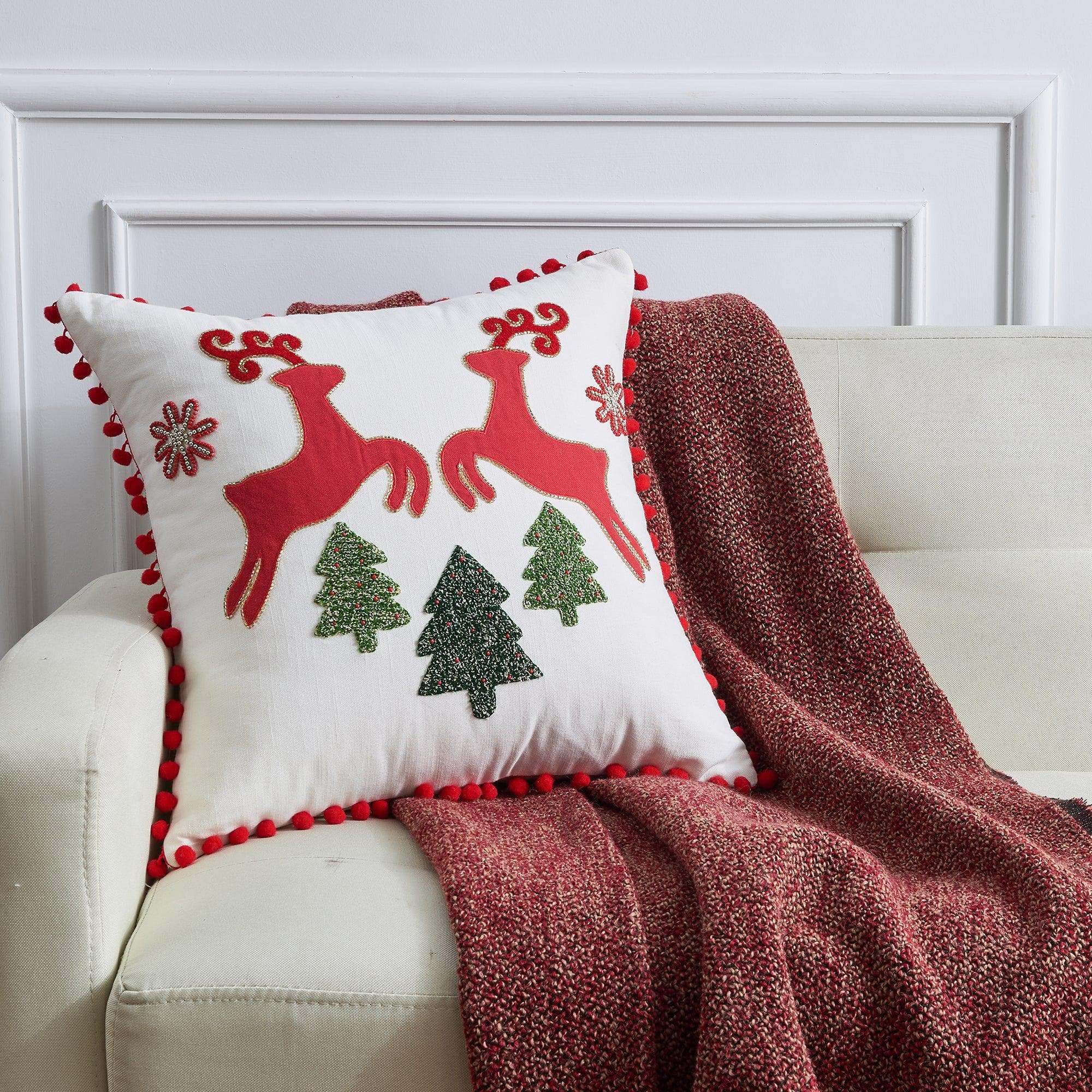 Holiday Throw Pillow - Jubilee Collection- 9 Styles Available